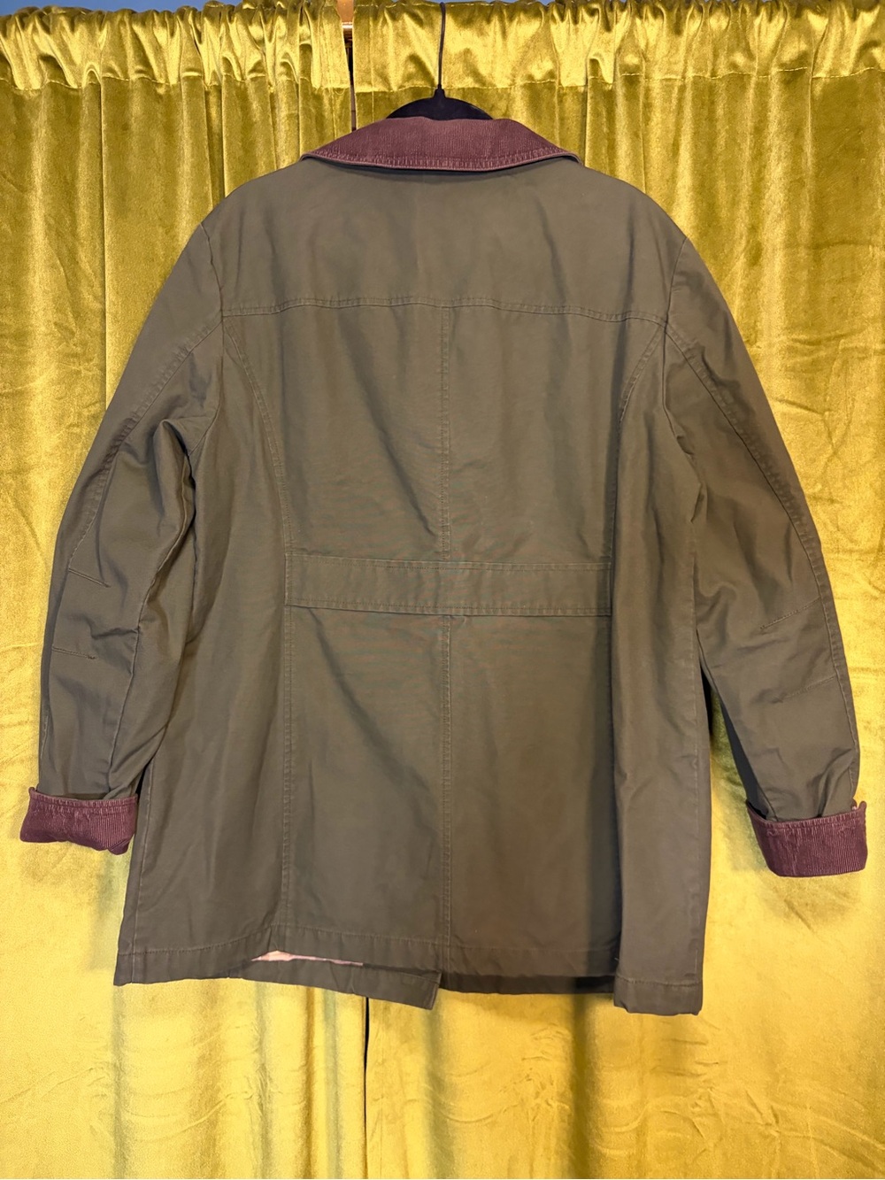 LL Bean Adirondack Barn Coat Flannel-Lined in Color Loren Size Large Retail $150 - Picture 6 of 13